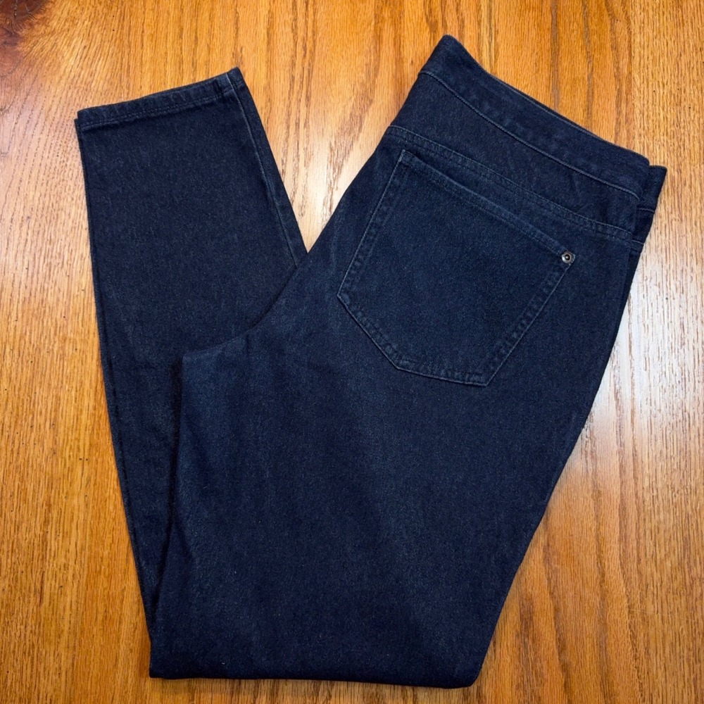 J. Jill Denim Leggings Womens 10 (32X27) Dark Blue Slim Stretch Mid Rise Jeans